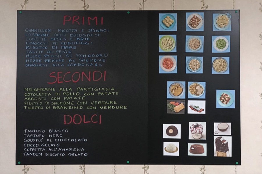 Il menu del distributore di pasti: primi, secondi e dessert